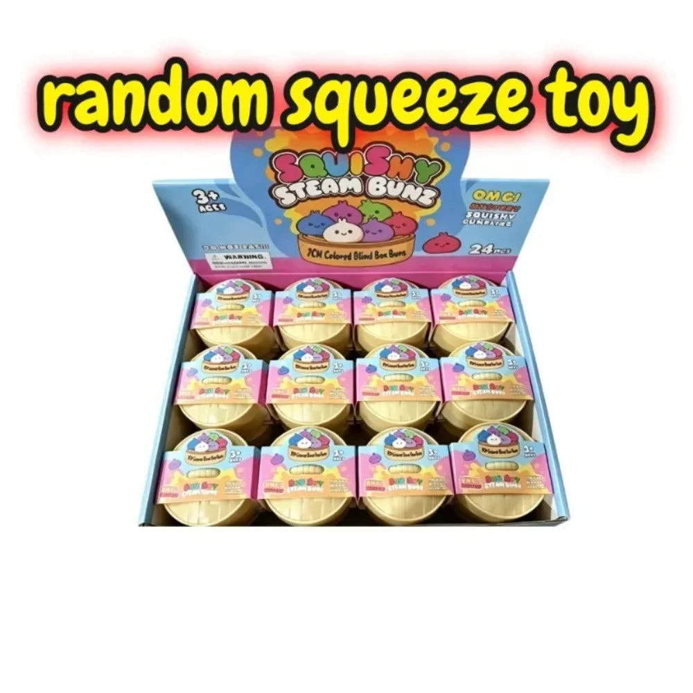 Blind Box Colorful Simulated Dumpling Squishy Relaxing Relieve