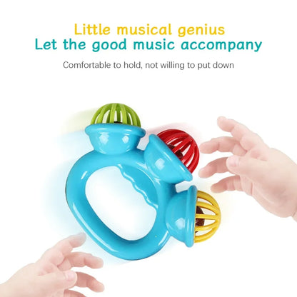 1/4PCS Newborn Hand Rattle Ball Baby Toys