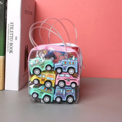 Mini Car Model Toy Pull Back Car Toys Engineering Vehicle Fire Truck