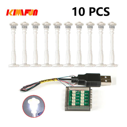10PCS 0.8mm Pin RGB LED For LEGO Building Blocks