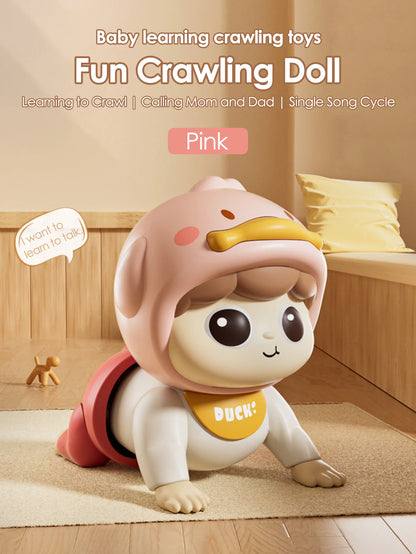 1Pcs Crawling Doll with Music Baby Toys,