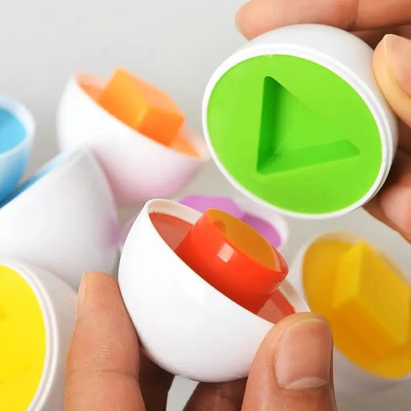 Montessori Games Baby Toy Smart Egg Shape Match Puzzle For Kids