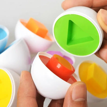 Montessori Games Baby Toy Smart Egg Shape Match Puzzle For Kids
