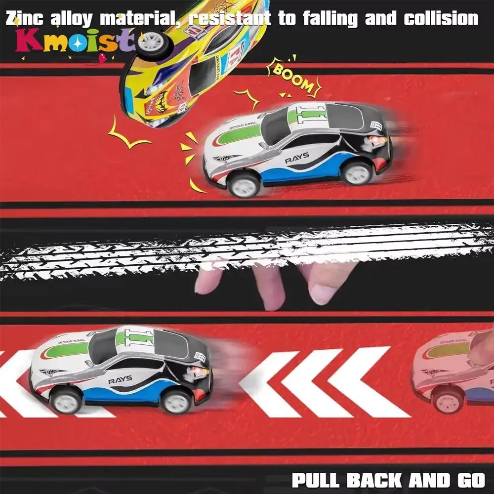 Alloy Pull Back Cars Kids Mini Metal Vehicles Toy Set