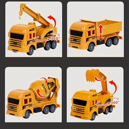 Engineering Vehicle Toys Plastic Construction Excavator Tractor