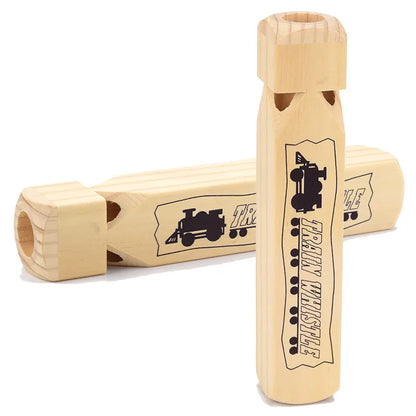 Kids Wooden Train Whistle Music Baby Teaching Wood Toy