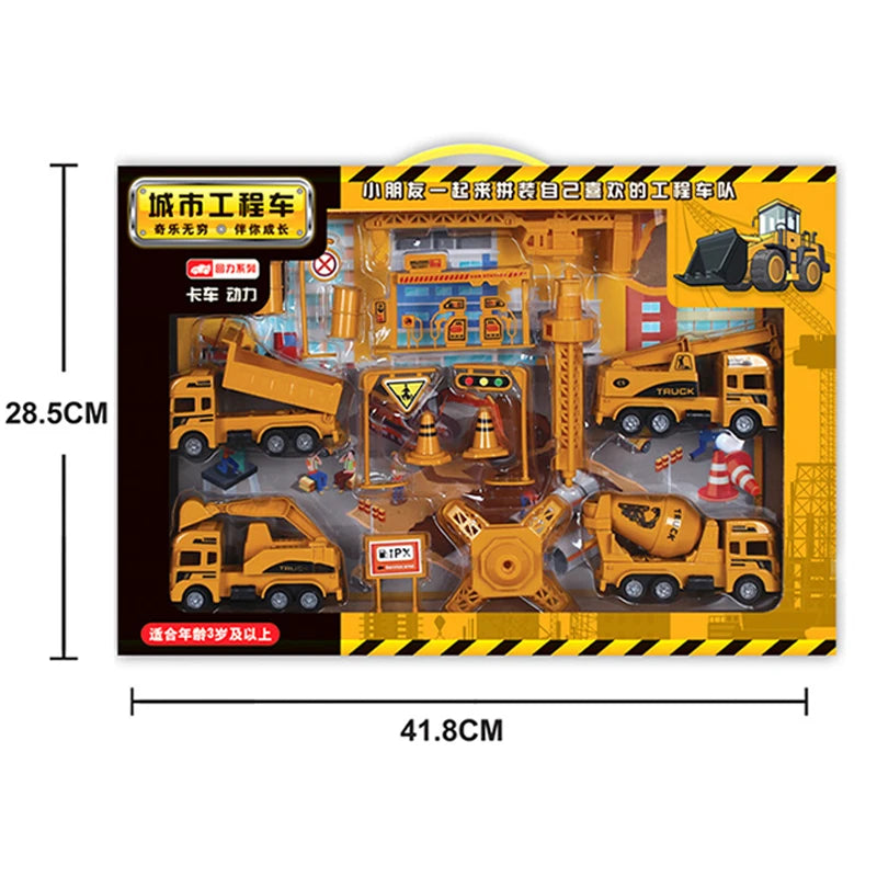 Engineering Vehicle Toys Plastic Construction Excavator Tractor