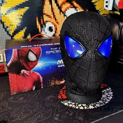 In Stock Miles Spider-Man 1:1 Scale Electronic Mask With Moving Glowing Eyes