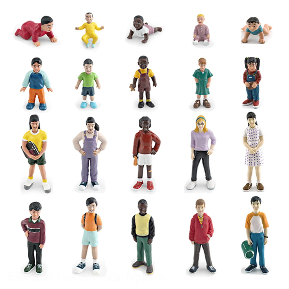 People Miniature Figures Simulation Children Figurines