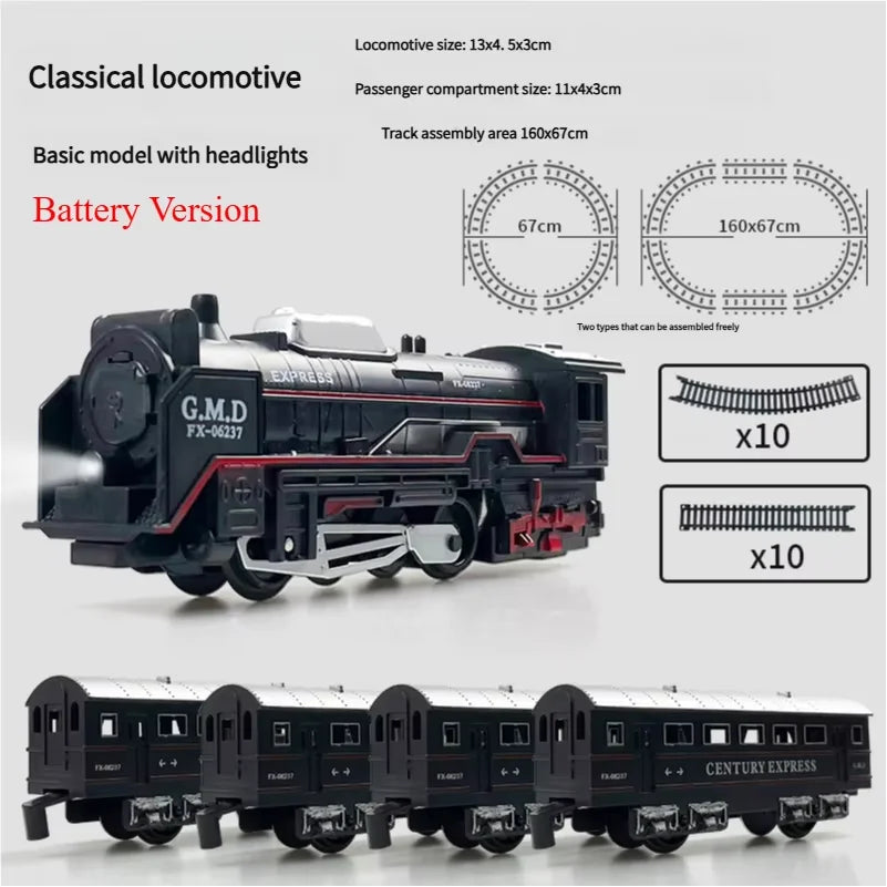 Classic Railway Freight Train Playset