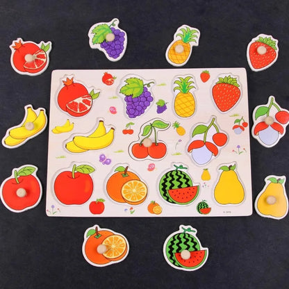 Wooden Puzzles Children Montessori Toys