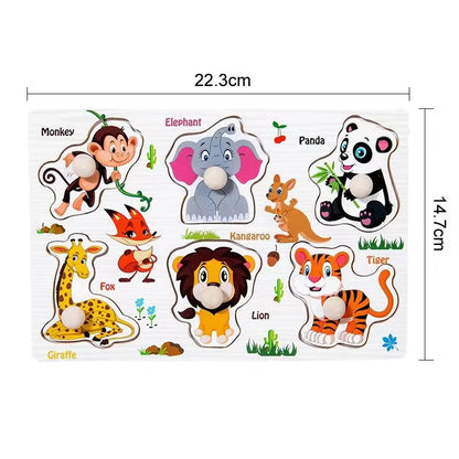 Wooden Puzzles Children Montessori Toys