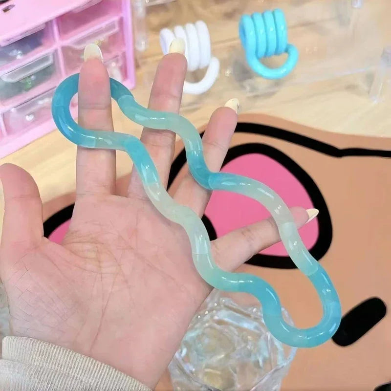 Temperature Change Rrainbow Deformable Rope Pressure Stress Relief Toys