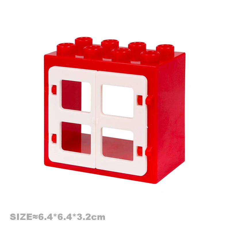 Big Particles Building Blocks House Parts Accessory Window Wall Roof