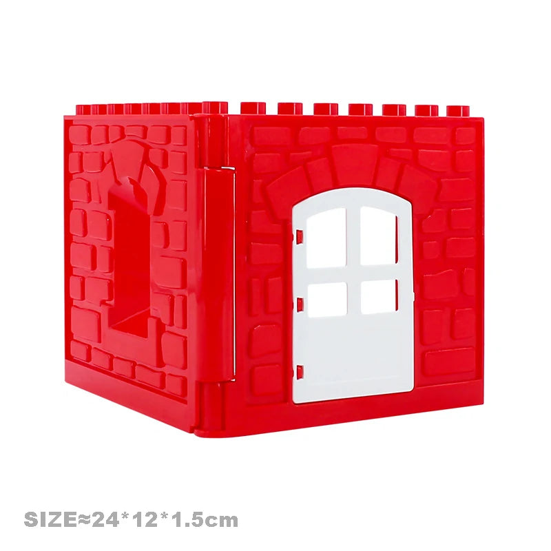 Big Particles Building Blocks House Parts Accessory Window Wall Roof