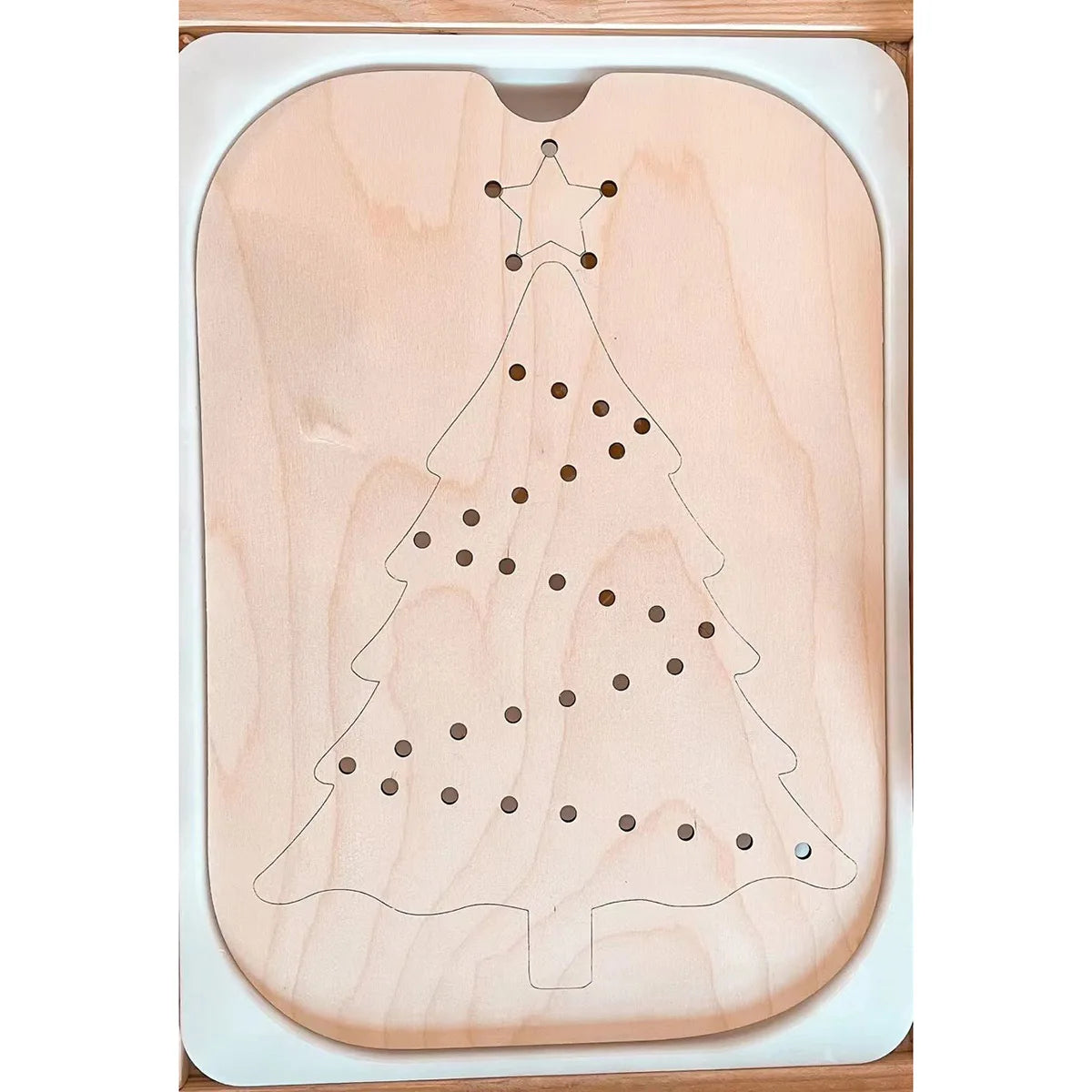Children's Sensory Tray Table Game Wooden Tile