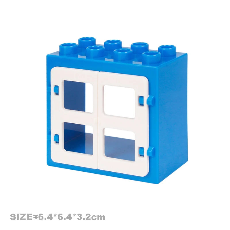 Big Particles Building Blocks House Parts Accessory Window Wall Roof