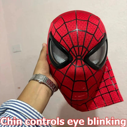 In Stock Miles Spider-Man 1:1 Scale Electronic Mask With Moving Glowing Eyes