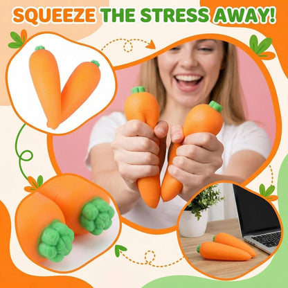 1pc Squishy Carrot, Vegetable Shaped Stress Relief Squishy