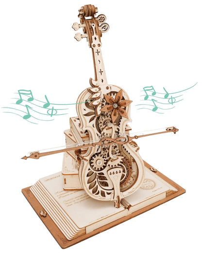 ROKR Magic Cello Mechanical Music Box Moveable Stem