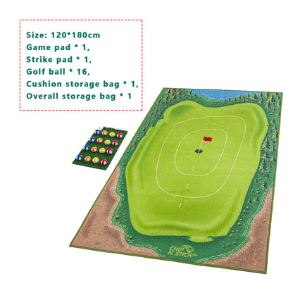 Golf Training Mat For Swing Parent-child Toys Ball Trace Directional Mat