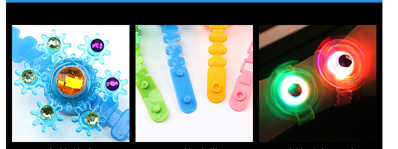 Luminous LED Light Fidget Spinner Hand Top Spinners Glow In Dark Light EDC Figet Spiner Finger Stress Relief Toys Kid's Bracelet