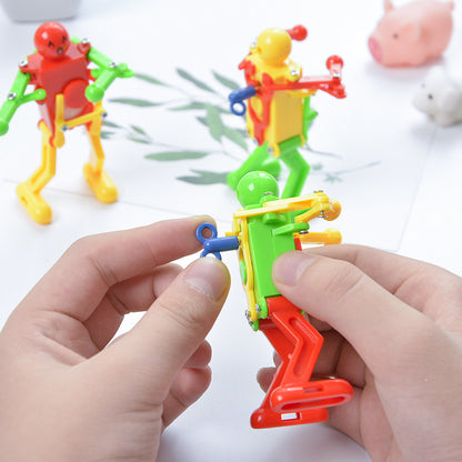 Clockwork Dancing Robot Clockwork Gymnastics Creative Small Toys Novelty Toys Christmas Goods Gift For Kids Fidget Toys