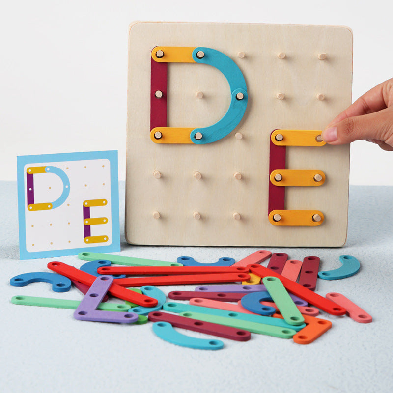 Children's Variety Ice Cream Stick Pegboard Puzzle