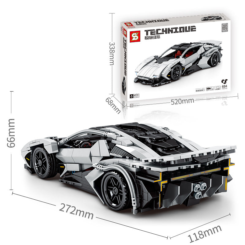 Boys Sports Car Series Building Blocks Educational Children's Toys