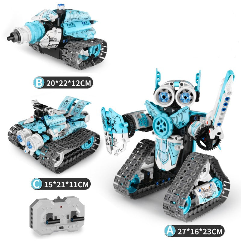 Children's Programming Robot Building Blocks Mechanical Dog Assembled Remote Control Toys