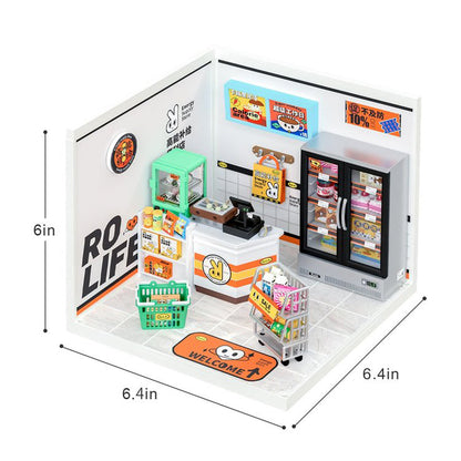 Robotime Rolife Super Creator Daily Plastic DIY Miniature House