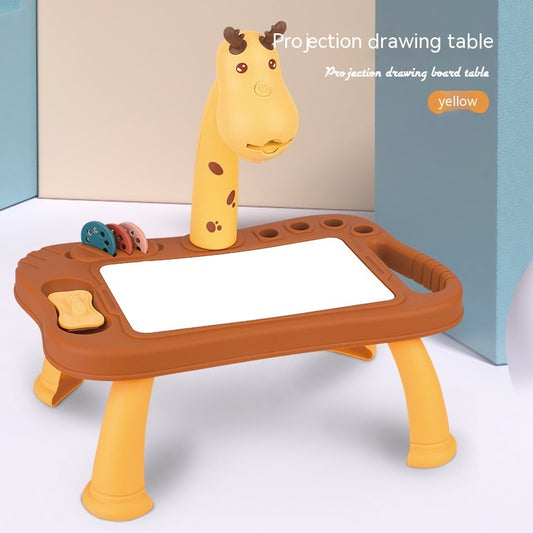 Enlightening Early Education Baby Deer Projection Drawing Doodle Board