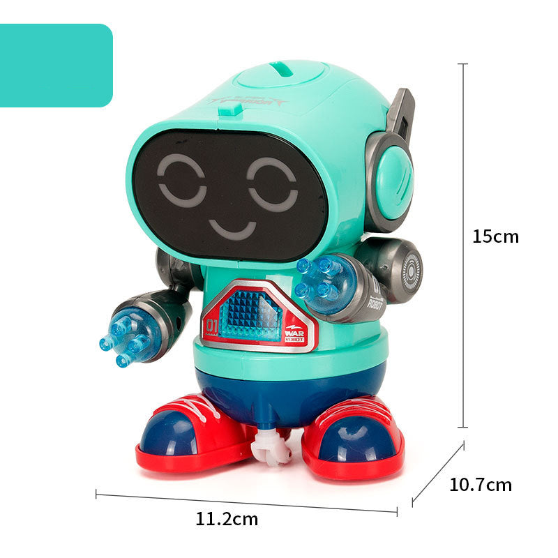 Electric Rock Robot, Music, Light, Automatic Walking, Swinging And Dancing