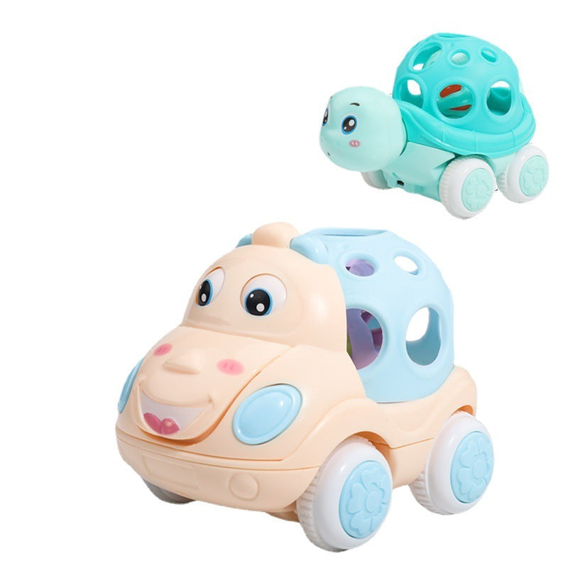 Baby's Voice Inertial Car With Hand Bell Early Education Educational Toys