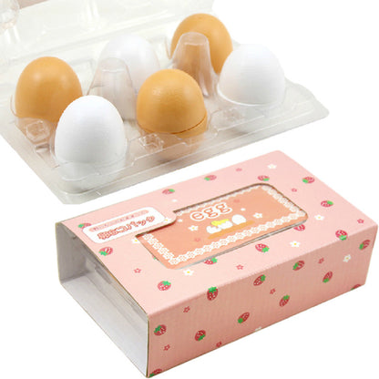 Simulation Toy Egg Duck Egg Set 6 Boxed Play House Wooden Toys