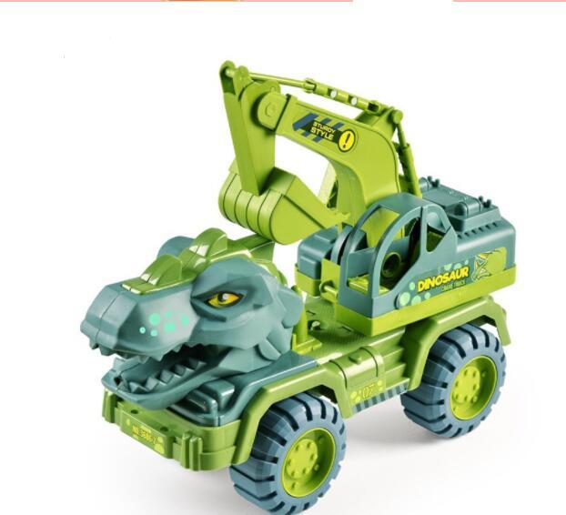 Children's Toy Car Dinosaur Engineering Vehicle Digging Transport Truck