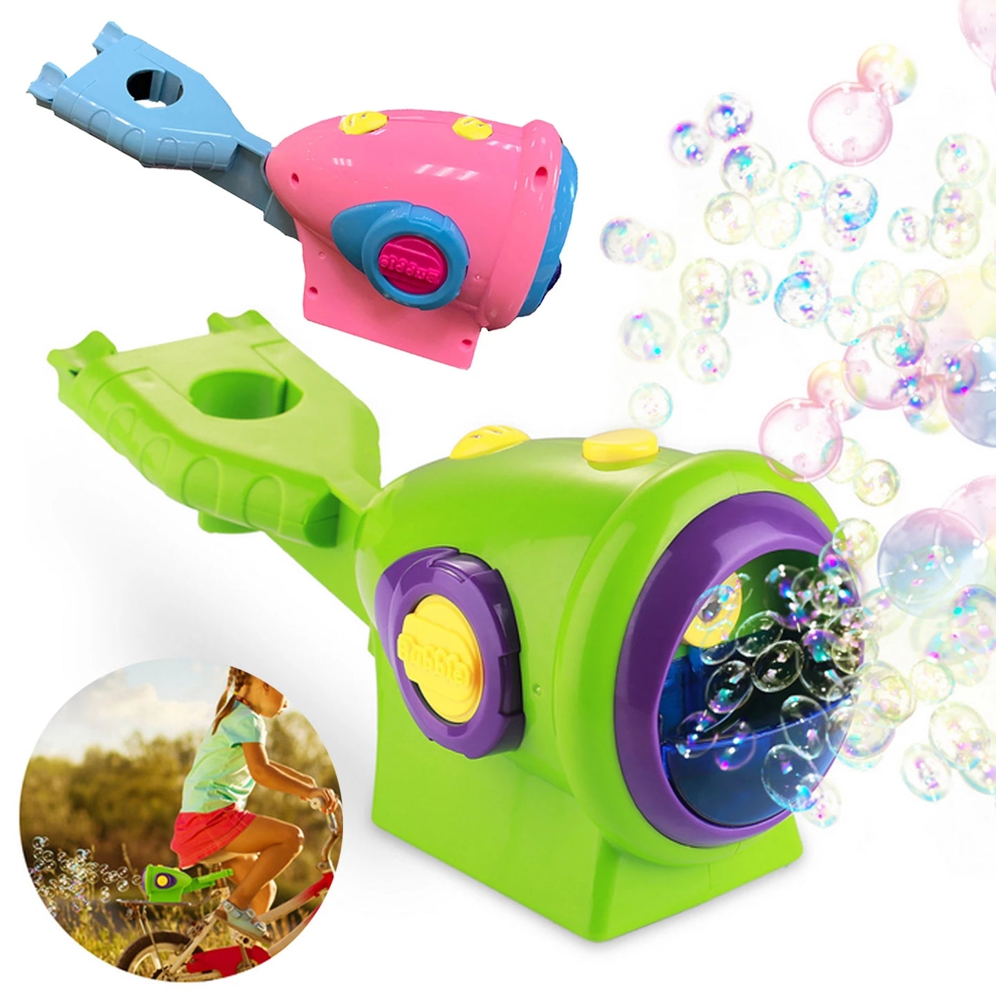 Bike Bubble Machine Automatic Bubble Machine Gun Soap