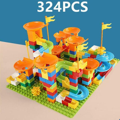 Children's Assembling Ball Chute Building Block Toy