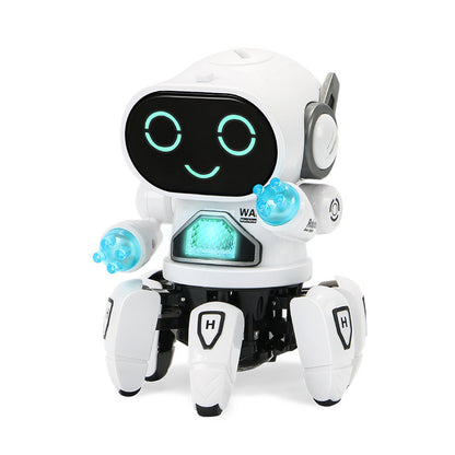 Electric Rock Robot, Music, Light, Automatic Walking, Swinging And Dancing