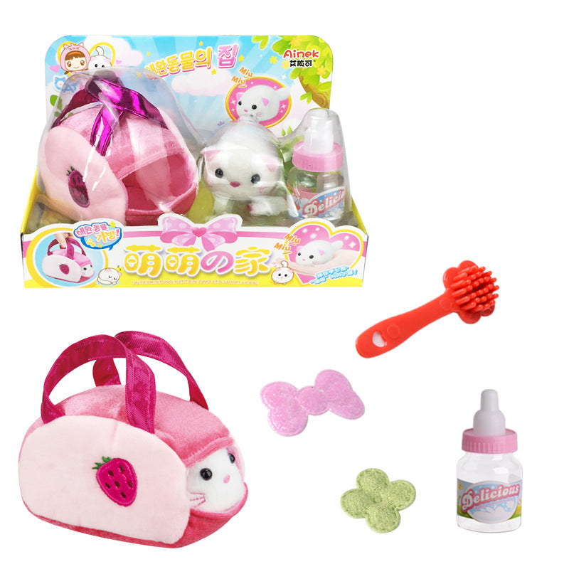 Electronic Induction Pet Cute Rabbit Girl Play House Toy