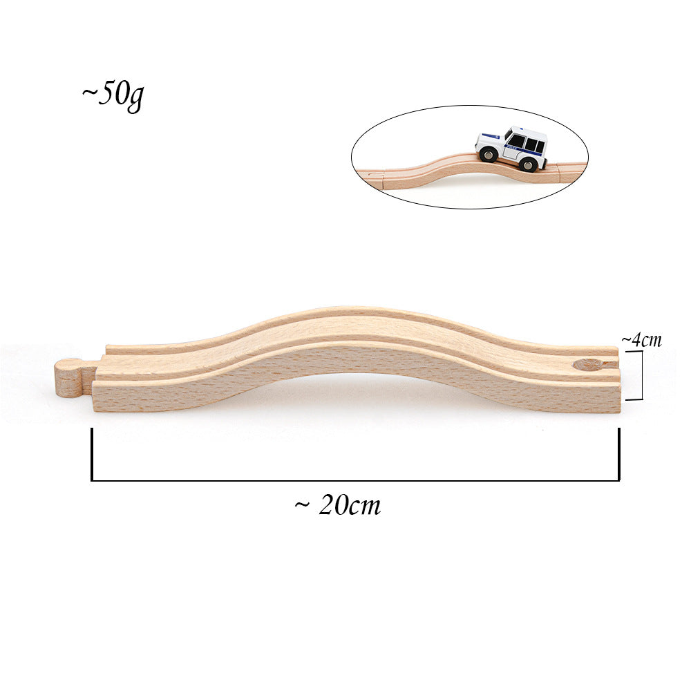 Beech Wood Track Train Toy Assembled