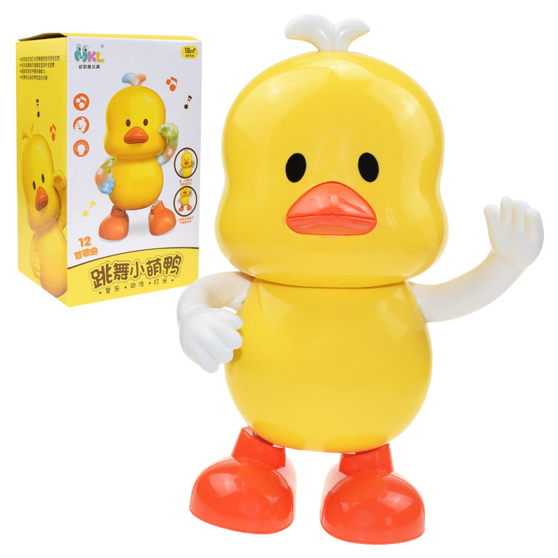 Electric Dancing Little Meng Duck Musical Light Swing Electric Doll Children's Toys