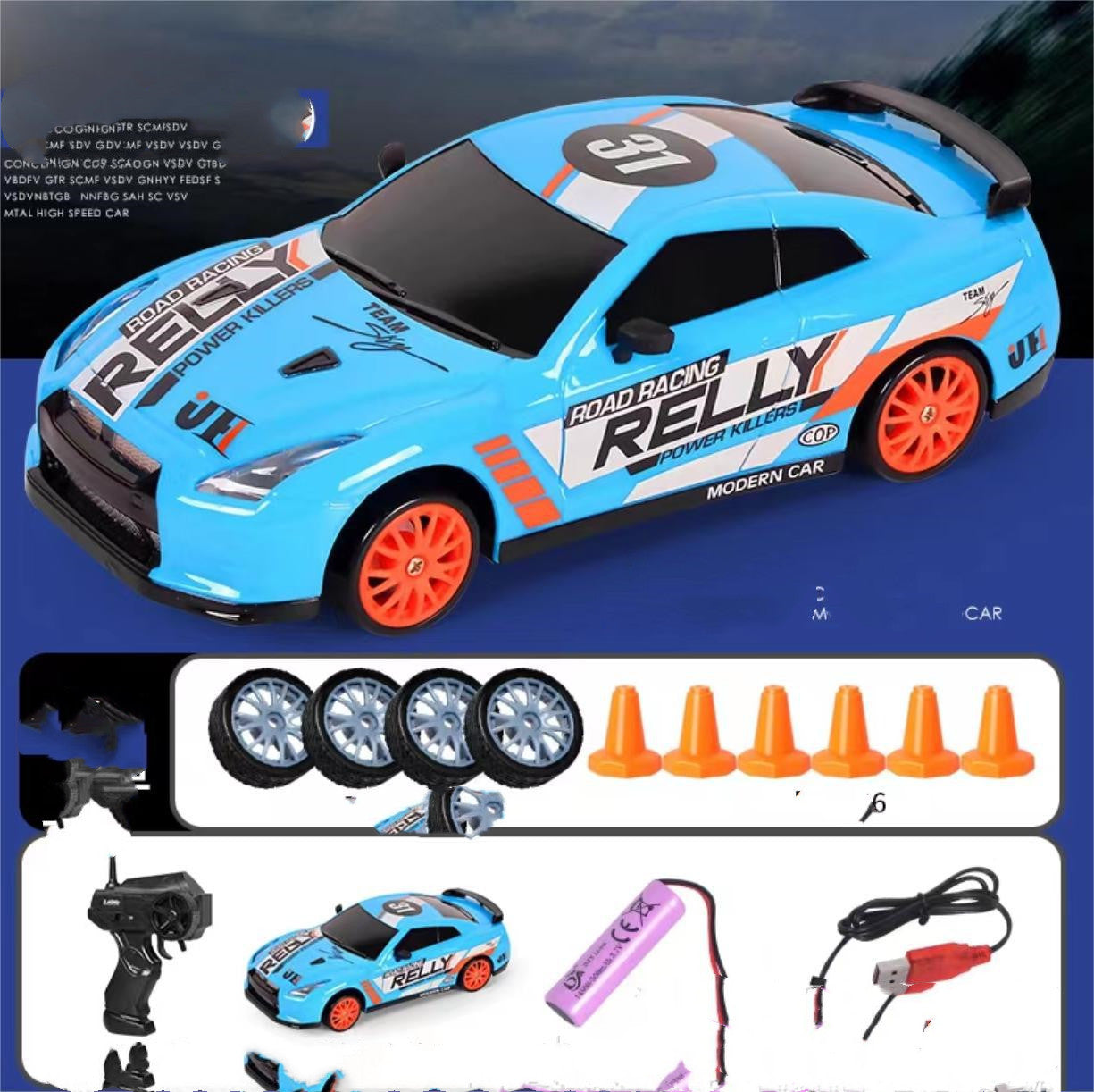 Drift Rc Car 4WD RC Drift Car Toy Remote Control GTR Model