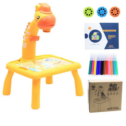 Children LED Projector Art Drawing Table Toys Painting Board Desk