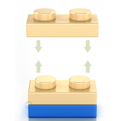 Assembled Sliding Block Car Educational Toys