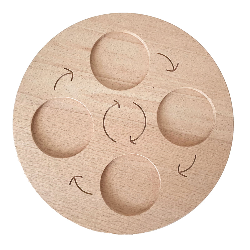 Montessori Growth Cycle Board Cycle Deduction Teaching Aids Tray Wooden