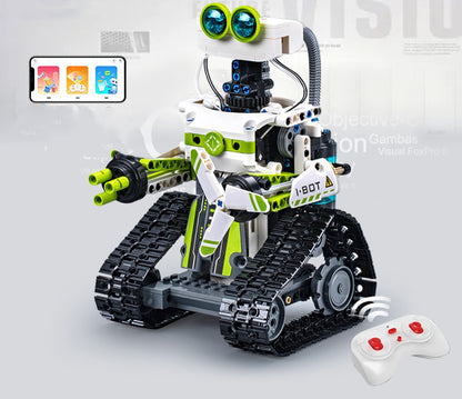 Children's Programming Robot Building Blocks Mechanical Dog Assembled Remote Control Toys