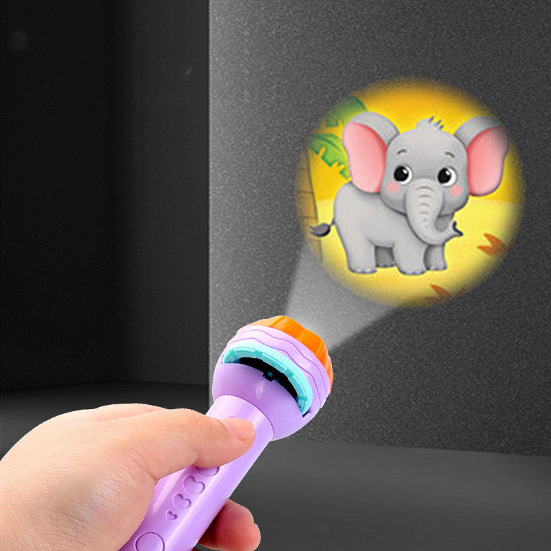 Cartoon Projection Flashlight 80 Patterns Creative Children Flashlight