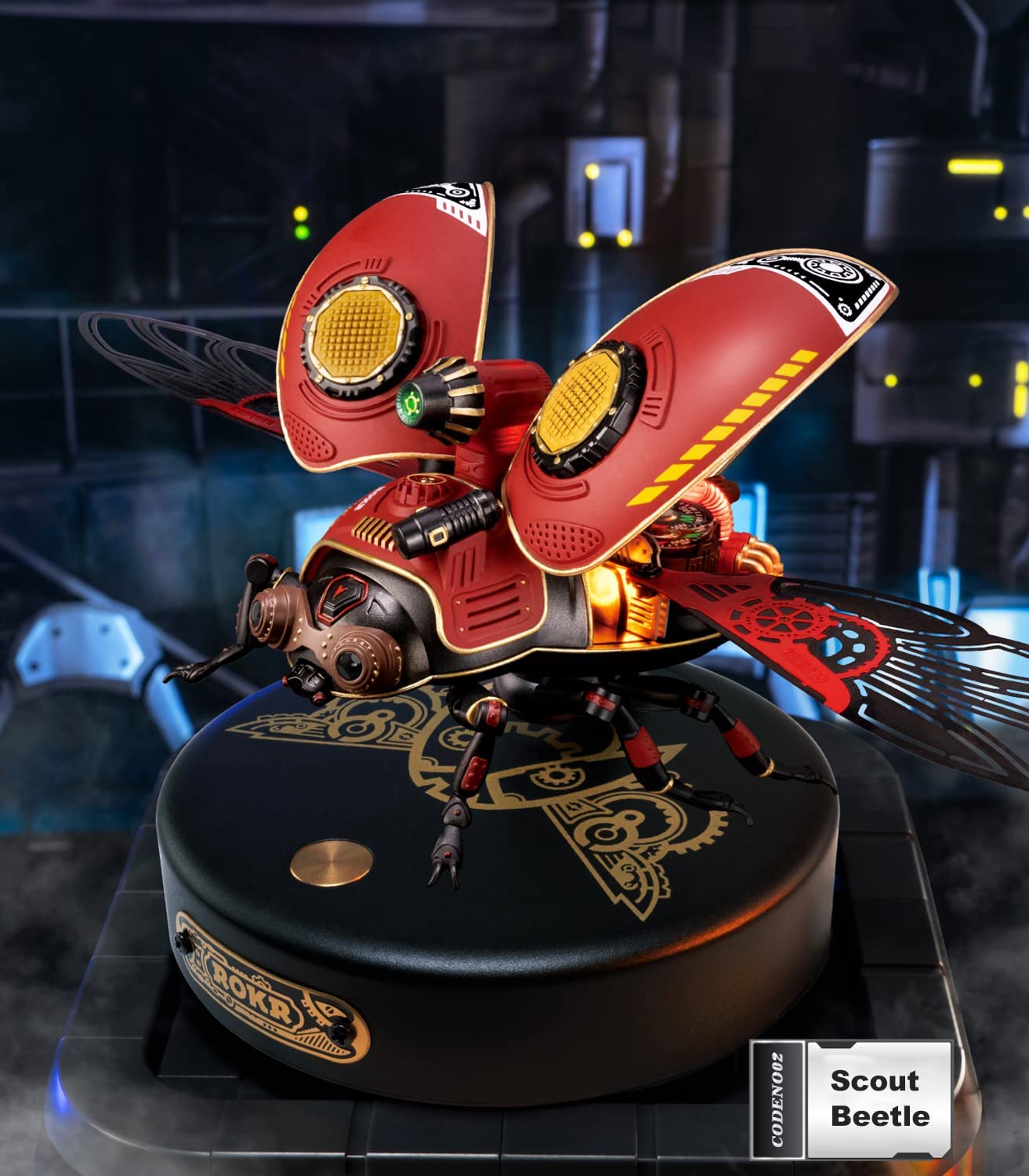 Robotime Rokr Scout Beetle Metal 3D Puzzles Games Punk Style