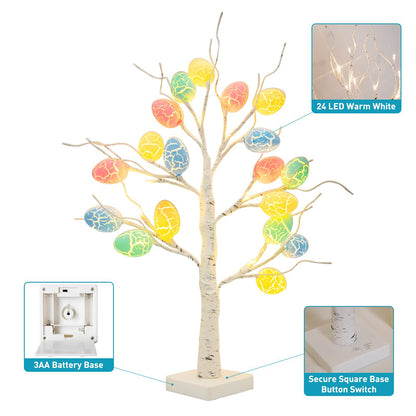 Easter Decoration 60cm Birch Tree Home Easter Egg LED Light